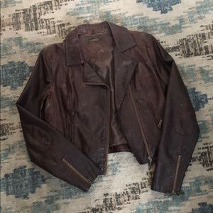 Faux leather jacket